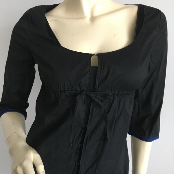 90s Miu miu quarter sleeve hook and eye closure baby doll dress - Picture 6 of 11